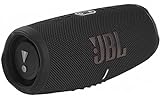 JBL Charge 5 Bluetooth-Lautsprecher in Schwarz – Wasserfeste, portable Boombox mit integrierter Powerbank und Stereo Sound – Eine Akku-Ladung für bis zu 20 Stunden kabellosen Musikgenuss