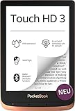 PocketBook e-Book Reader 'Touch HD 3' (16 GB Speicher; 15,24 cm (6 Zoll) E-Ink Carta Display; SMARTlight; Wi-Fi; Bluetooth) - in Spicy Copper