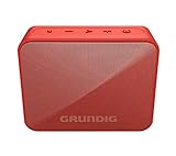Grundig GBT Solo Red - Bluetooth Lautsprecher, 30 Meter Reichweite, mehr als 20 Std. Spielzeit, Rot